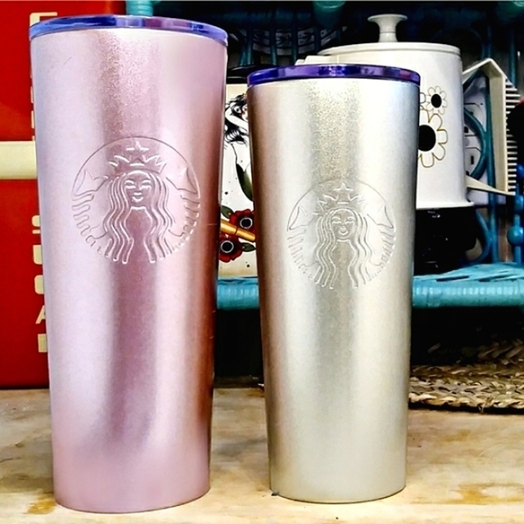 Starbucks Other - Starbucks Gold & Rose Gold sparkling stainless steel bundle
